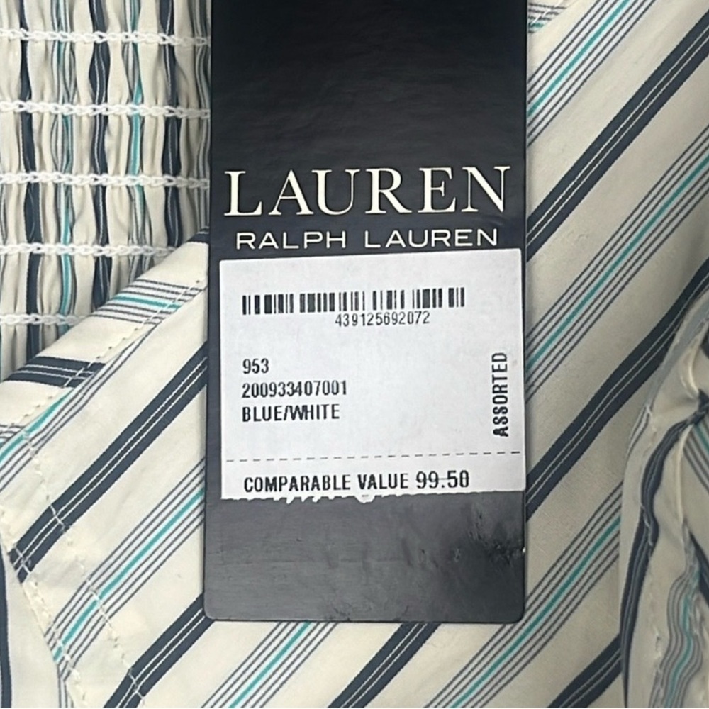 Lauren by Ralph Lauren Striped Spaghetti Strap Top size 14 - Picture 6 of 15